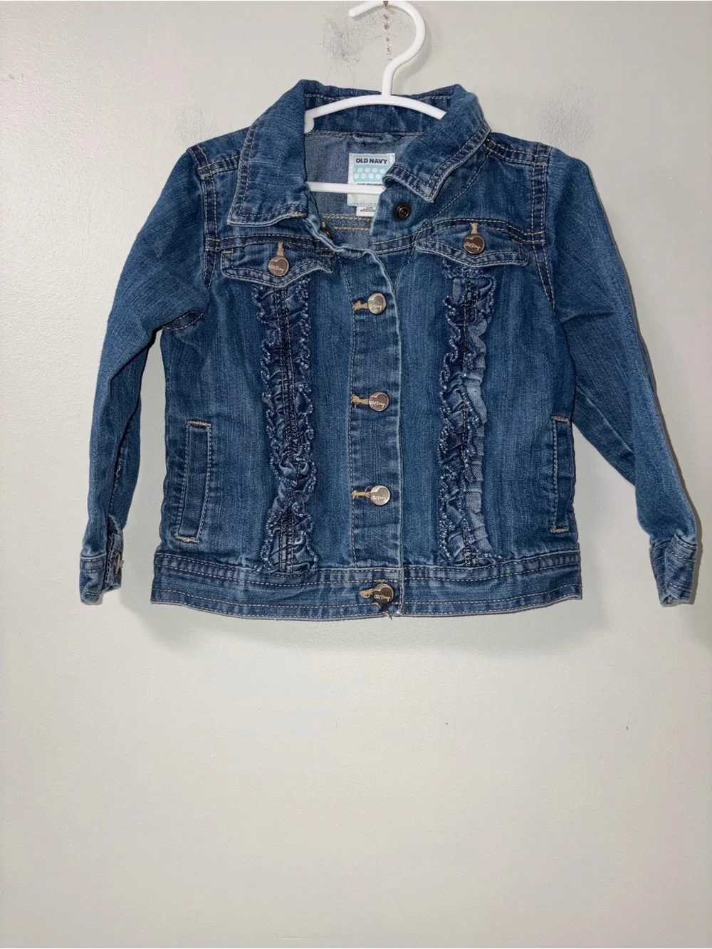 Old Navy Ruffle Jean Jacket Girls 2T